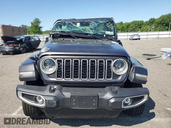 2025 Jeep Wrangler Sahara с VIN 1C4PJXEN4SW534448, выставлен на аукционе Copart как лот 57478615 с пробегом 6 613 миль миль и Чистый • Clean title. История ставок и продаж доступна на DreamBid. Изображение 5.