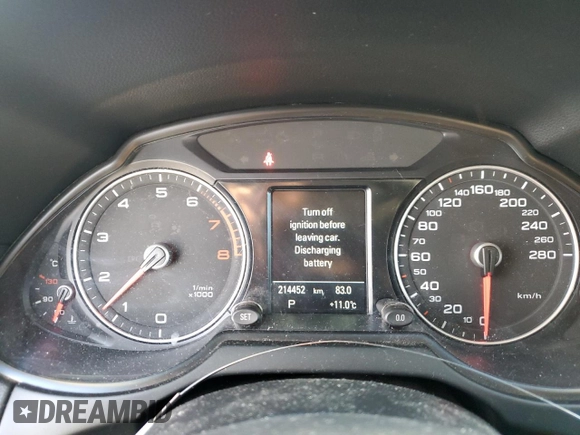 2013 Audi Q5 Premium z VIN WA1LFCFP2DA063385, wystawiony jako Copart lot #86151084 z przebiegiem 214 452 mil mil oraz Czysty tytuł • Clean title. Historia ofert i sprzedaży dostępna na DreamBid. Obrazek 9.