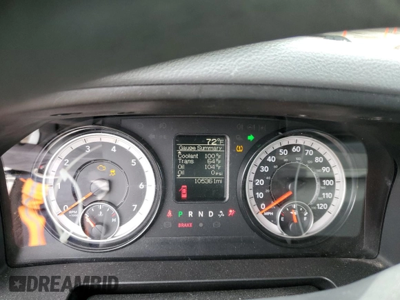 2020 Ram 1500 Classic Tradesman with VIN 1C6RR6KT0LS158572, listed as a Copart auction lot 43178075 with 105,361 mi miles and Salvage Title. Bid and sale history available at carsss.com. Image 9.
