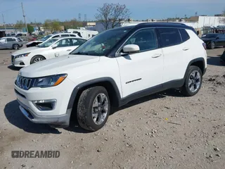 2019 Jeep Compass Limited with VIN 3C4NJDCB6KT740505, listed as a IAAI auction lot 42098770 with 57,733 mi miles and . Bid and sale history available at DreamBid. Image 2.
