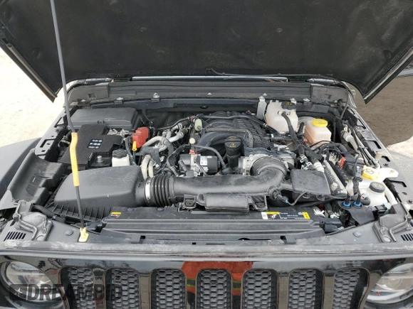 2023 Jeep Wrangler Sport S with VIN 1C4HJXDG6PW695690, listed as a Copart auction lot 45729705 with 1,584 mi miles and Salvage Title. Bid and sale history available at DreamBid. Image 12.