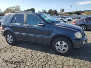 2002 Mercedes-Benz M-Class with VIN 4JGAB54E82A297805, listed as a Copart auction lot 76741804 with 222,776 mi miles and Salvage Title. Bid and sale history available at carsss.com. Image 4.