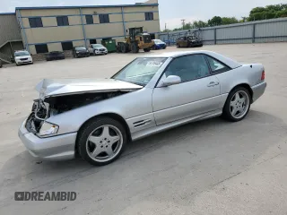 1999 Mercedes-Benz SL 500 z VIN WDBFA68F8XF176349, wystawiony jako Copart lot #54709465 z przebiegiem Nie podano mil oraz Szkoda całkowita • Salvage title. Historia ofert i sprzedaży dostępna na DreamBid. Obrazek 1.