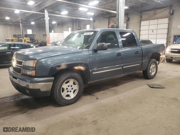 2006 Chevrolet Silverado 1500 LT2 with VIN 2GCEK13ZX61335506, listed as a Copart auction lot 44807525 with 284,074 mi miles and Clean Title. Bid and sale history available at carsss.com. Image 1.