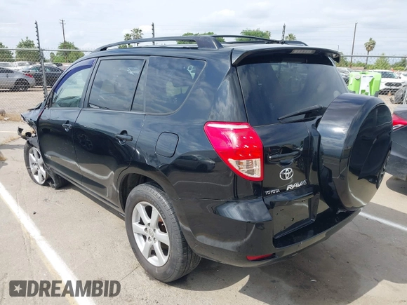 2007 Toyota RAV4 Limited with VIN JTMBD31V376048608, listed as a IAAI auction lot 42045021 with 180,458 mi miles. Bid and sale history available at carsss.com. Image 3.