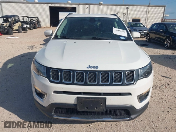 2020 Jeep Compass Limited with VIN 3C4NJCCB1LT123329, listed as a IAAI auction lot 42090488 with 117,187 mi miles and . Bid and sale history available at DreamBid. Image 12.