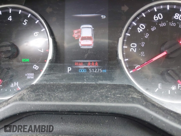 2021 Toyota RAV4 LE with VIN 2T3G1RFV5MW158239, listed as a IAAI auction lot 42602305 with 51,275 mi miles and . Bid and sale history available at DreamBid. Image 7.