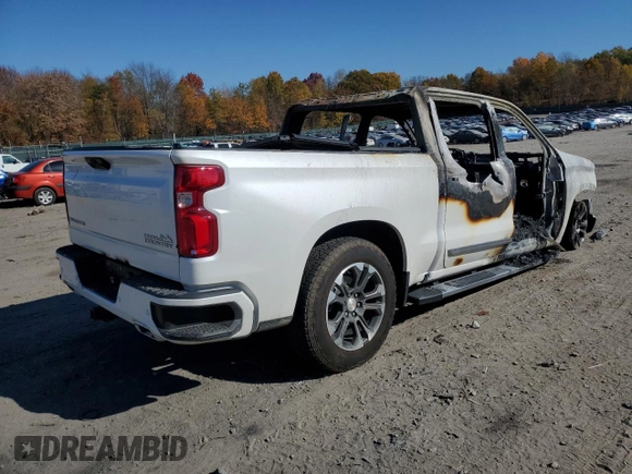 2024 Chevrolet Silverado 1500 High Country with VIN 1GCUDJE81RZ171567, listed as a Copart auction lot 77523084 with Not Provided miles and Salvage Title. Bid and sale history available at DreamBid. Image 3.