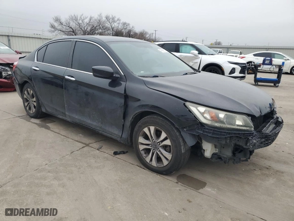 2014 Honda Accord Sedan LX with VIN 1HGCR2F32EA100653, listed as a Copart auction lot 43999825 with 136,544 mi miles and Salvage Title. Bid and sale history available at carsss.com. Image 4.