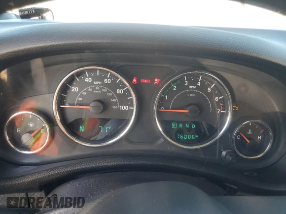 2017 Jeep Wrangler Sport with VIN 1C4AJWAG5HL502352, listed as a Copart auction lot 74010244 with 76,086 mi miles and Non Repairable. Bid and sale history available at DreamBid. Image 9.