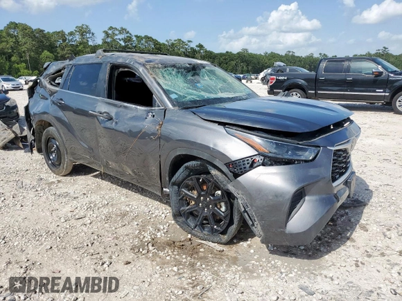 2023 Toyota Highlander L with VIN 5TDKDRAH9PS516063, listed as a Copart auction lot 61582375 with 44,807 mi miles and Non repairable. Bid and sale history available at DreamBid. Image 4.