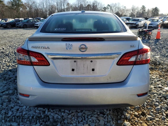 2015 Nissan Sentra SL with VIN 3N1AB7AP1FY267507, listed as a Copart auction lot 48666305 with 163,617 mi miles and Salvage Title. Bid and sale history available at DreamBid. Image 6.