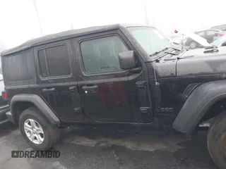 2022 Jeep Wrangler Unlimited Sport with VIN 1C4HJXDG1NW251565, listed as a IAAI auction lot 41163076 with 24,877 mi miles and . Bid and sale history available at DreamBid. Image 13.