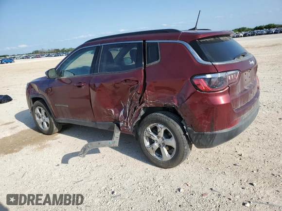 2021 Jeep Compass Latitude with VIN 3C4NJCBB3MT585748, listed as a Copart auction lot 56159395 with 101,258 mi miles and Salvage title. Bid and sale history available at DreamBid. Image 2.