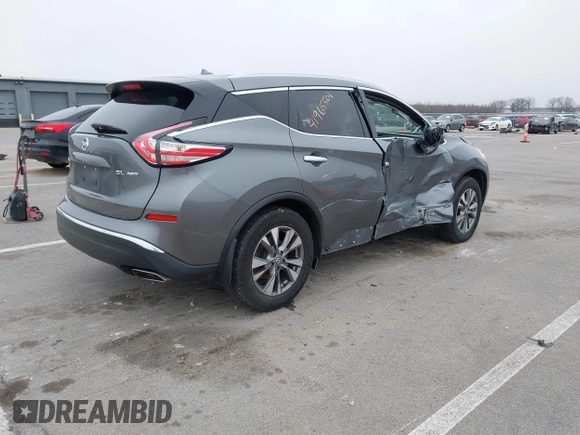 2016 Nissan Murano SL z VIN 5N1AZ2MH7GN124927, wystawiony jako IAAI lot #41965501 z przebiegiem 151 072 mil mil oraz . Historia ofert i sprzedaży dostępna na DreamBid. Obrazek 4.