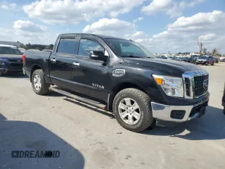 2017 Nissan Titan S with VIN 1N6AA1EJ4HN571219, listed as a Copart auction lot 43154215 with 63,876 mi miles and Salvage Title. Bid and sale history available at carsss.com. Image 4.