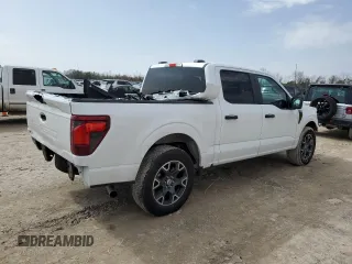 2024 Ford F-150 STX with VIN 1FTEW2KP0RFA29373, listed as a Copart auction lot 44813665 with 11,206 mi miles and Salvage Title. Bid and sale history available at carsss.com. Image 3.