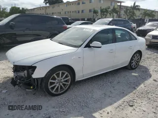 2014 Audi A4 Premium Plus with VIN WAUFFAFL6EN018400, listed as a Copart auction lot 76251094 with 104,113 mi miles and Salvage Title. Bid and sale history available at carsss.com. Image 1.