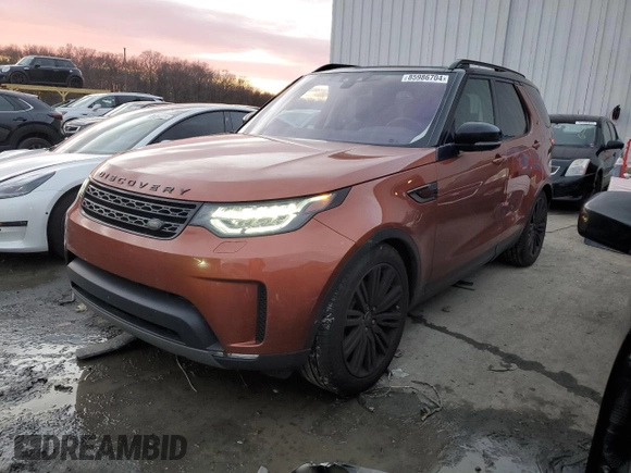 2017 Land Rover Discovery First Edition with VIN SALRTBBV2HA016542, listed as a Copart auction lot 85986704 with 118,783 mi miles and Salvage Title. Bid and sale history available at carsss.com. Image 1.