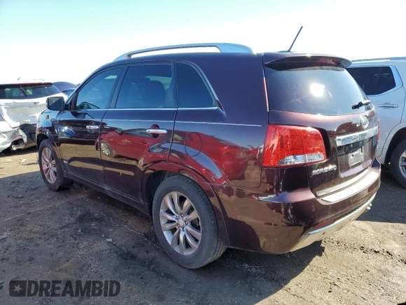 2013 Kia Sorento SX with VIN 5XYKWDA20DG318621, listed as a Copart auction lot 49389175 with 168,411 mi miles and Clean Title. Bid and sale history available at carsss.com. Image 2.