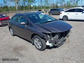 2015 Honda Civic Sedan LX with VIN 19XFB2F56FE008784, listed as a IAAI auction lot 41781528 with 176,718 mi miles. Bid and sale history available at carsss.com. Image 1.