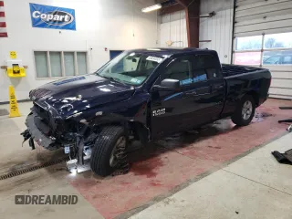 2018 Ram 1500 Express with VIN 1C6RR7FG8JS342884, listed as a Copart auction lot 49834855 with 60,459 mi miles and Salvage Title. Bid and sale history available at carsss.com. Image 1.