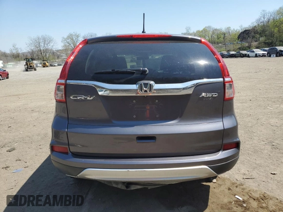 2015 Honda CR-V EX with VIN 5J6RM4H59FL058225, listed as a Copart auction lot 54241305 with 100,519 mi miles and Salvage Title. Bid and sale history available at DreamBid. Image 6.