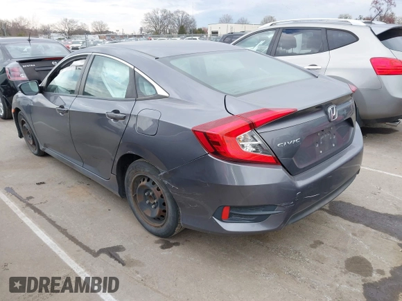 2017 Honda Civic LX with VIN 19XFC2F52HE233607, listed as a IAAI auction lot 41758632 with 159,290 mi miles and . Bid and sale history available at DreamBid. Image 3.