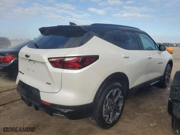 2022 Chevrolet Blazer RS with VIN 3GNKBKRS4NS163681, listed as a Copart auction lot 84771414 with 0 mi miles and Non Repairable. Bid and sale history available at carsss.com. Image 3.