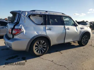 2020 Nissan Armada SL with VIN JN8AY2ND6L9109099, listed as a Copart auction lot 86778724 with 0 mi miles and Salvage Title. Bid and sale history available at carsss.com. Image 3.