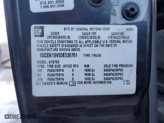 2003 Chevrolet Silverado 1500 LS with VIN 1GCEK19V03E336761, listed as a Copart auction lot 89260695 with 156,070 mi miles and Salvage Title. Bid and sale history available at carsss.com. Image 12.