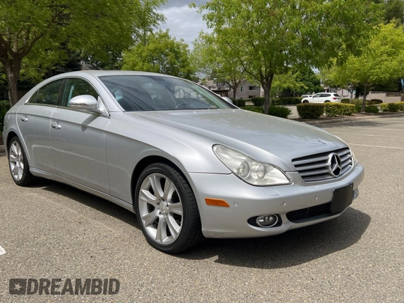 2008 Mercedes-Benz CLS-Class 5.5L with VIN WDDDJ72X78A134372, listed as a Copart auction lot 54928045 with 57,031 mi miles and Clean Title. Bid and sale history available at carsss.com. Image 1.