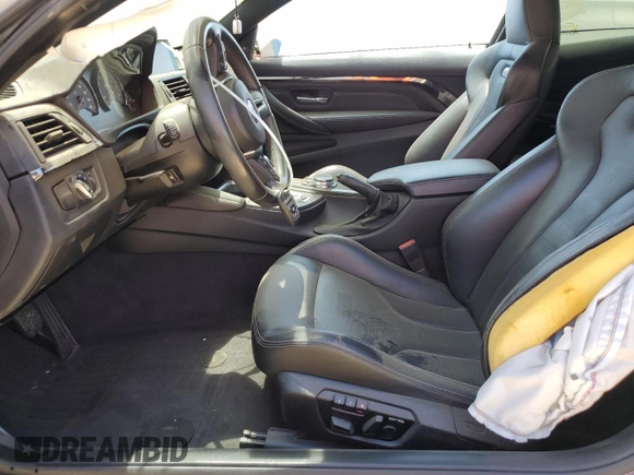 2015 BMW M4 with VIN WBS3R9C5XFF708690, listed as a Copart auction lot 54951254 with 42,105 mi miles and Salvage Title. Bid and sale history available at carsss.com. Image 7.