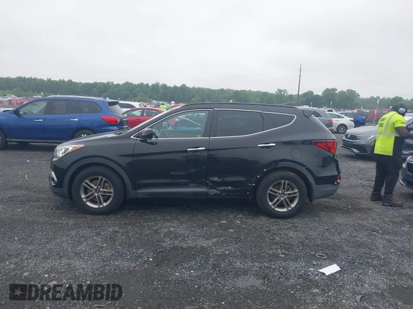 2017 Hyundai Santa Fe 2.4L with VIN 5NMZUDLB8HH009282, listed as a IAAI auction lot 42512122 with 81,744 mi miles and . Bid and sale history available at DreamBid. Image 14.
