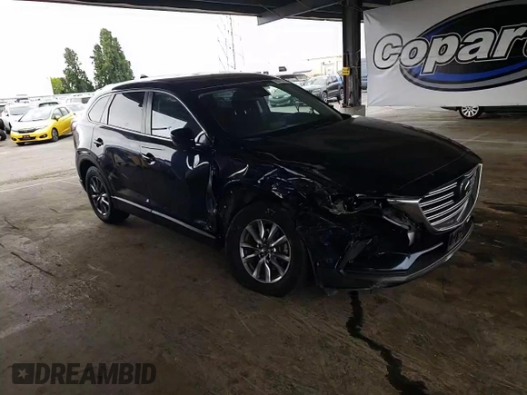 2018 Mazda CX-9 Sport with VIN JM3TCABY2J0220049, listed as a Copart auction lot 60175175 with 56,140 mi miles and Salvage title. Bid and sale history available at DreamBid. Image 14.