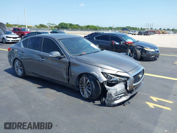 2017 Infiniti Q50 Premium with VIN JN1EV7AP6HM737917, listed as a IAAI auction lot 42288912 with 70,490 mi miles and . Bid and sale history available at DreamBid. Image 1.