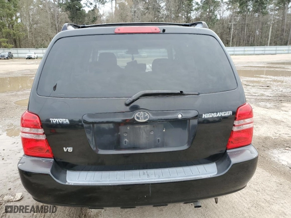 2002 Toyota Highlander with VIN JTEGF21A820060350, listed as a Copart auction lot 46342305 with 201,848 mi miles and Salvage Title. Bid and sale history available at carsss.com. Image 6.