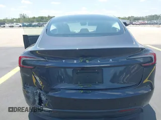 2025 Tesla Model 3 Long Range with VIN 5YJ3E1EA0SF903825, listed as a IAAI auction lot 42197820 with 4,944 mi miles and . Bid and sale history available at DreamBid. Image 16.