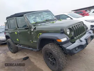 2020 Jeep Wrangler Unlimited Sport S с VIN 1C4HJXDG2LW310684, выставлен на аукционе IAAI как лот 41191500 с пробегом 101 600 миль миль и . История ставок и продаж доступна на DreamBid. Изображение 1.