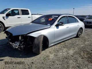 2021 Mercedes-Benz S 580 z VIN W1K6G7GB8MA037874, wystawiony jako Copart lot #43447245 z przebiegiem Nie podano mil oraz Szkoda całkowita • Salvage title. Historia ofert i sprzedaży dostępna na DreamBid. Obrazek 1.