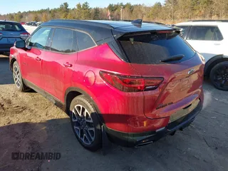 2023 Chevrolet Blazer RS with VIN 3GNKBKRS3PS220035, listed as a IAAI auction lot 41335553 with 21,739 mi miles and . Bid and sale history available at DreamBid. Image 3.