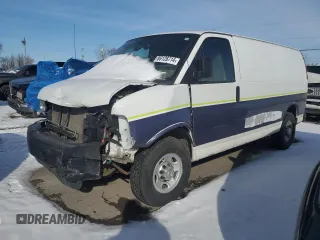 2016 Chevrolet Express Cargo Van with VIN 1GCWGAFF0G1258952, listed as a Copart auction lot 86126714 with 316,678 mi miles and Salvage Title. Bid and sale history available at carsss.com. Image 1.