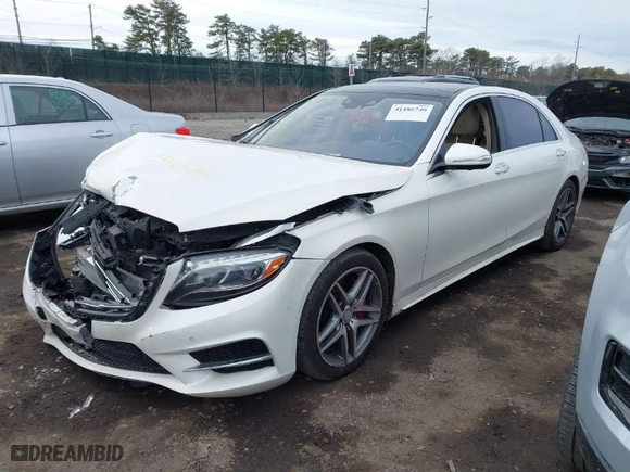 2015 Mercedes-Benz S-Class S 550 with VIN WDDUG8FB0FA127859, listed as a IAAI auction lot 41486740 with 182,467 mi miles. Bid and sale history available at carsss.com. Image 2.