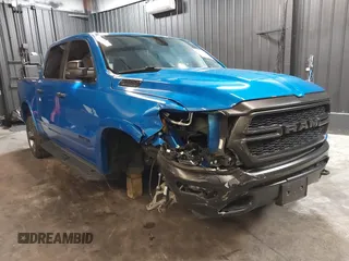 2023 Ram 1500 Big Horn with VIN 1C6SRFFT1PN523907, listed as a IAAI auction lot 41622565 with 24,196 mi miles and . Bid and sale history available at DreamBid. Image 1.