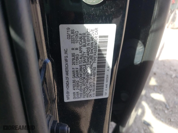 2019 Acura TLX with VIN 19UUB3F3XKA007163, listed as a Copart auction lot 45085364 with 134,683 mi miles and Salvage Title. Bid and sale history available at carsss.com. Image 13.