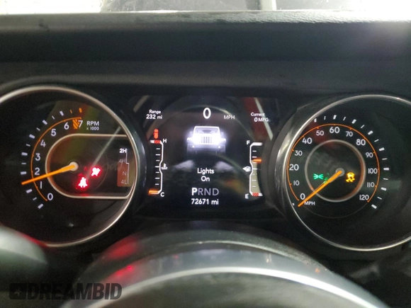 2018 Jeep Wrangler Unlimited Sahara z VIN 1C4HJXEG2JW101327, wystawiony jako Copart lot #49927255 z przebiegiem 72 671 mil mil oraz Czysty tytuł • Clean title. Historia ofert i sprzedaży dostępna na DreamBid. Obrazek 9.