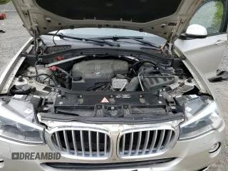 2015 BMW X3 xDrive28i with VIN 5UXWX9C5XF0D60582, listed as a Copart auction lot 56745305 with 77,376 mi miles and Salvage Title. Bid and sale history available at DreamBid. Image 12.
