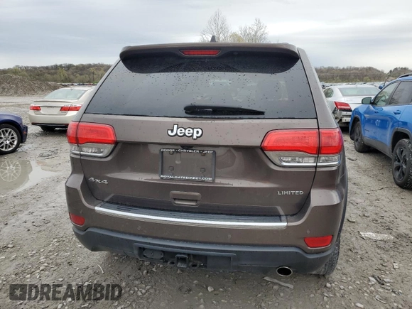 2017 Jeep Grand Cherokee Limited with VIN 1C4RJFBG2HC739821, listed as a Copart auction lot 51586385 with 118,138 mi miles and Salvage Title. Bid and sale history available at carsss.com. Image 6.