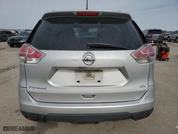 2014 Nissan Rogue SV with VIN 5N1AT2MT1EC759298, listed as a Copart auction lot 48076695 with 0 mi miles and Salvage Title. Bid and sale history available at carsss.com. Image 6.