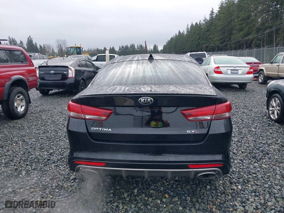 2018 Kia Optima SX with VIN 5XXGV4L26JG227603, listed as a IAAI auction lot 41648127 with 34,391 mi miles. Bid and sale history available at carsss.com. Image 16.